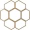 Ekena Millwork Florin Wood Fretwork Pierced Ceiling Medallion, Hickory, 36"OD x 15 3/8"ID x 1/4"T CMWP36X36X0250FOHI - alternate 4
